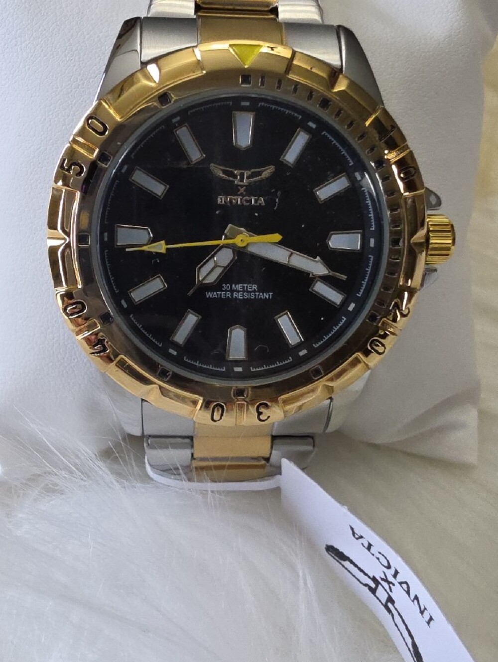 Invicta Specialty I Two-Tone Gold & Silver Stainless Steel Watch with Black Dial